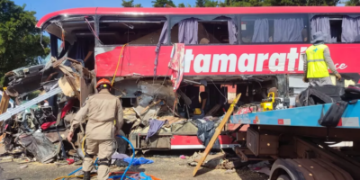 MT: Acidente entre ônibus e carreta deixa 11 mortos