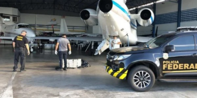 Quadrilha enviava drogas escondidas na fuselagem