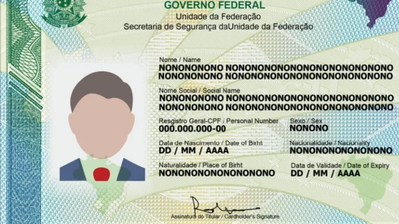 Nova Carteira de Identidade Nacional começa a ser emitida