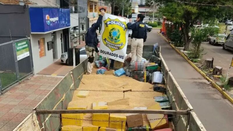 PRF faz a maior apreensão de maconha do ano em Ponta Porã
