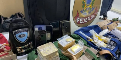 PF apreende 77 kg de ouro em avião particular
