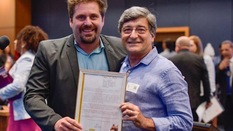 Deputado Thiago Gagliasso apresenta moção de aplausos a empresário Marcelo Benchimol