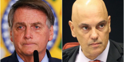 Bolsonaro processa Moraes por abuso de autoridade