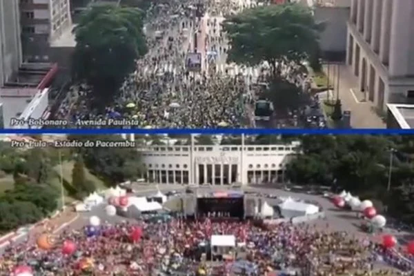 Menores do que esperado, atos pró-Bolsonaro superam os pró-Lula