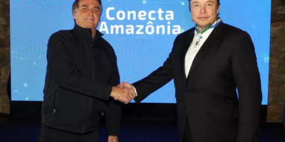 Bolsonaro se encontra com Elon Musk em SP