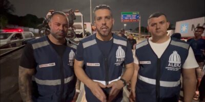 Ato em apoio à comissão de combate à máfia dos reboques