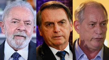 Ipespe: Lula tem 45%; Bolsonaro, 34%; Ciro, 9%