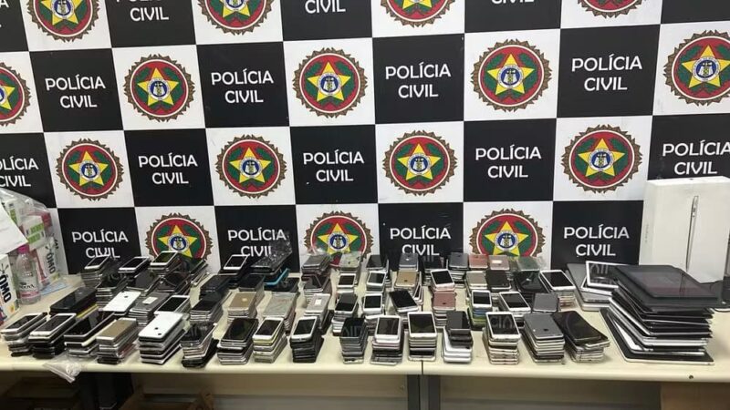 Polícia Civil faz mutirão para devolver 800 celulares à vítimas de roubos e furtos