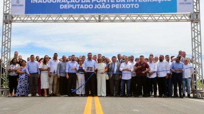Ponte da Integração é entregue no Norte Fluminense