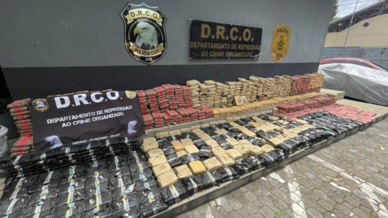 Narcotraficante preso com mais de uma tonelada de drogas é solto em audiência de custódia