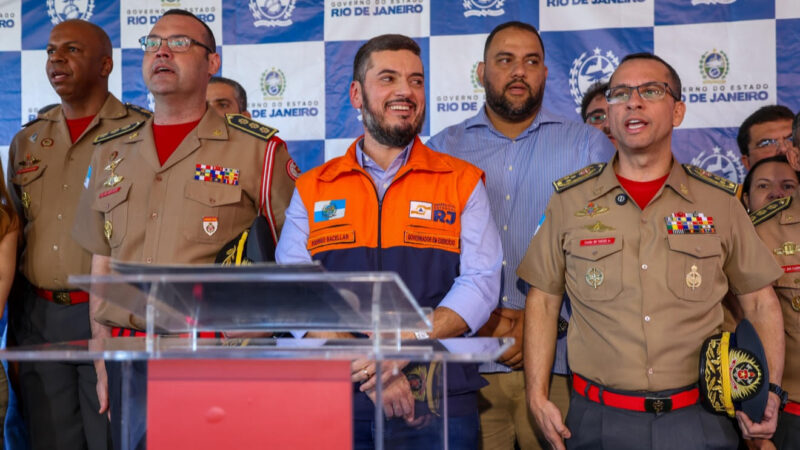 Em Campos, Rodrigo Bacellar lança pedra fundamental da Policlínica da PM e inaugura destacamento do Bombeiro em Farol