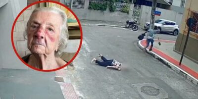 Covardia em Vitória: homem pede dinheiro, derruba idosa de 93 anos e foge com bolsa