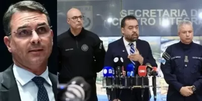 Senador Flávio Bolsonaro elogia atuação da polícia e parabeniza Cláudio Castro