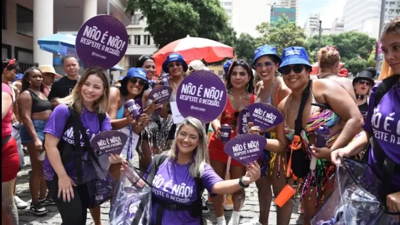 Carnaval 2026: Governo do RJ lança campanha “Não é Não! Respeite a decisão” contra assédio