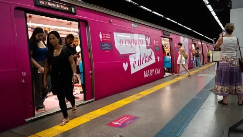 Vagão feminino 24h: projeto quer ampliar proteção contra assédio no metrô e nos trens do Rio