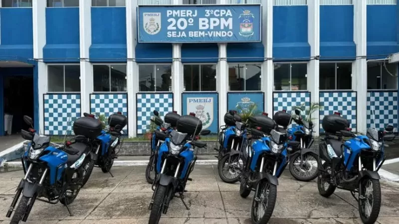 20º BPM recebe motos e coletes por emenda de Carlinhos BNH e reforça policiamento na Baixada