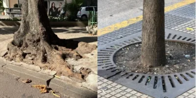 No Rio, cimento. Em Buenos Aires, cuidado: a diferença está na calçada