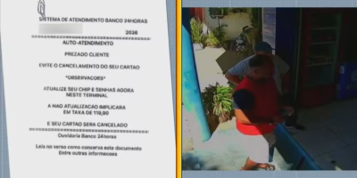 Golpe no caixa: falsa atualização de senha faz idoso perder R$ 6 mil em terminal na Zona Oeste