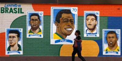 Ruas do Rio viram arquibancada gigante para estreia do Brasil na Copa